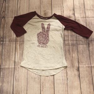 New Xs Womens 1/4 Sleeve San Fran Shirt